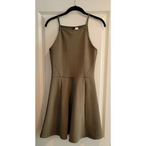 2/$20 Divided- Olive Green Midi Dress (6)